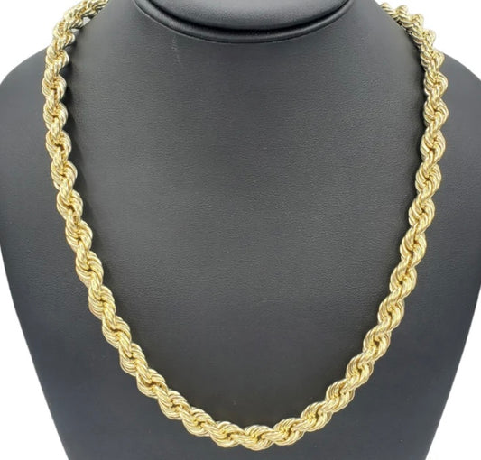 10kt Yellow Gold Rope Chain