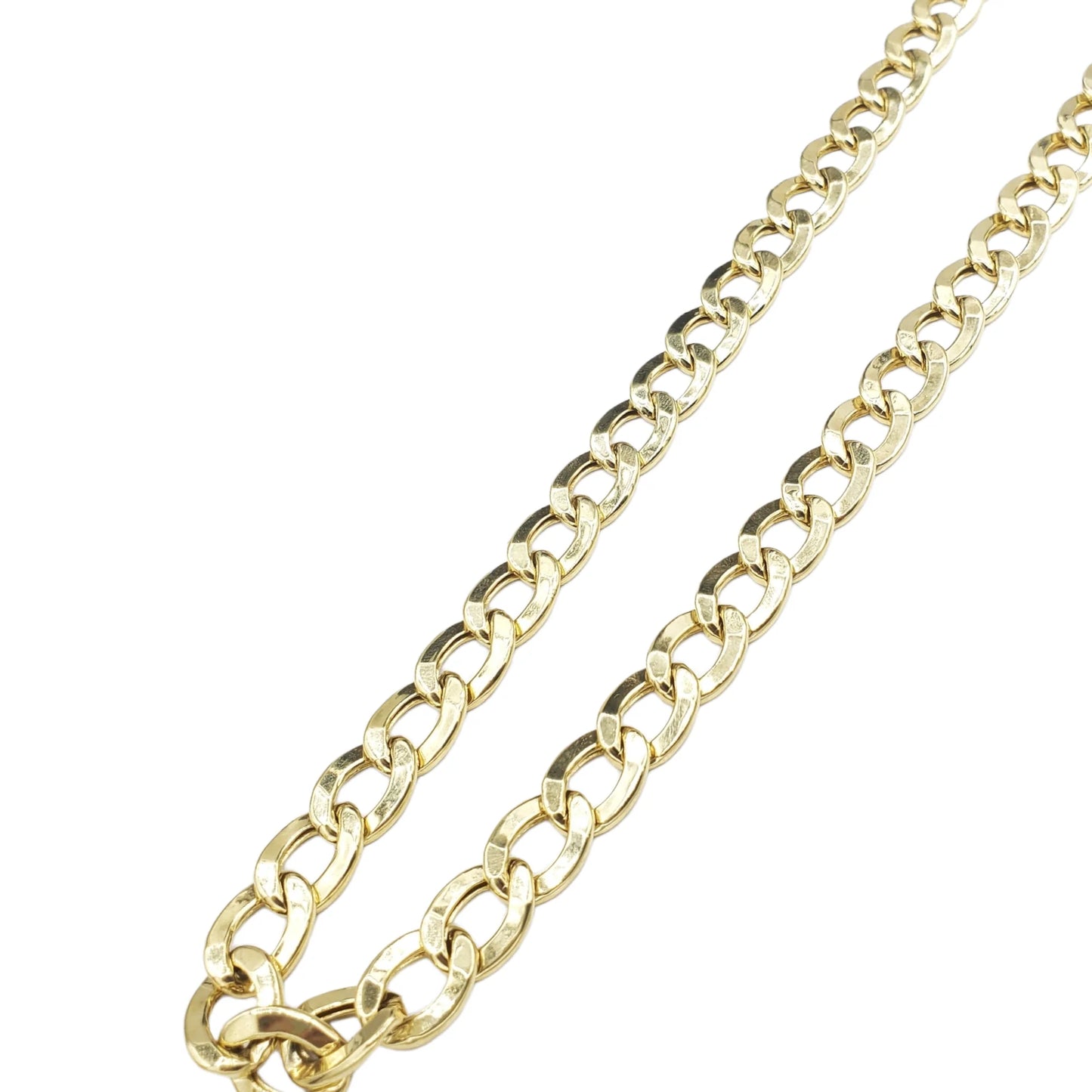 Flat Curb Cuban Yellow Gold