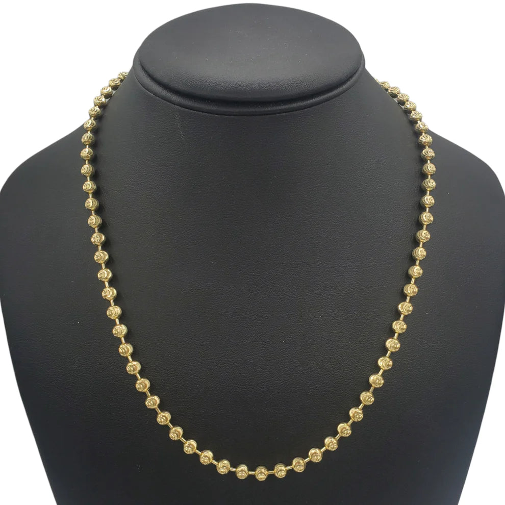 10K Gold- Moon Cut Chain